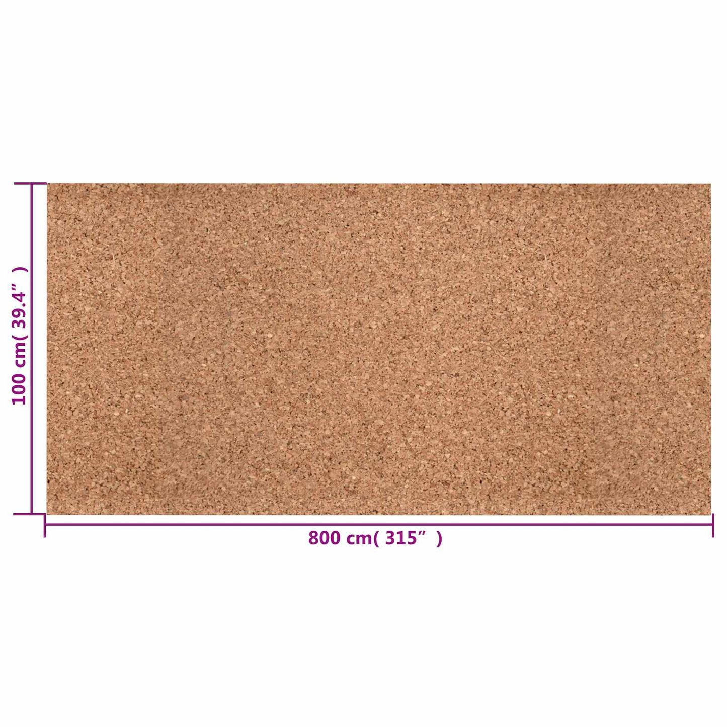Cork Roll Brown 100 x 800 x 0.2 cm Cork