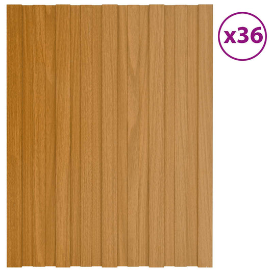 Roof Panel 36 pcs Natural 60 x 45 cm Galvanised steel Roof Panel 36 pcs Natural 60 x 45 cm Galvanised steel