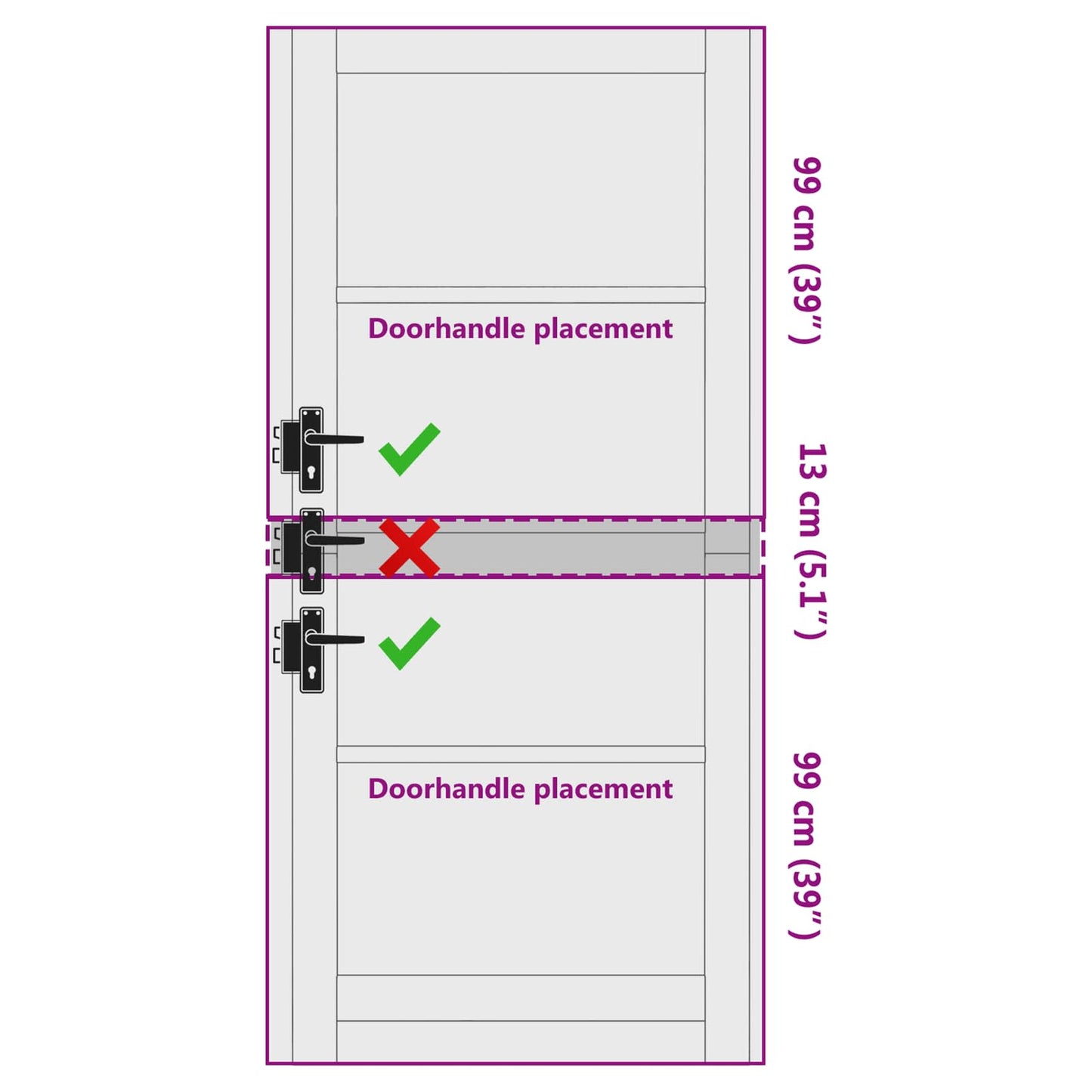 Interior Door Natural 93 x 211 cm Plywood