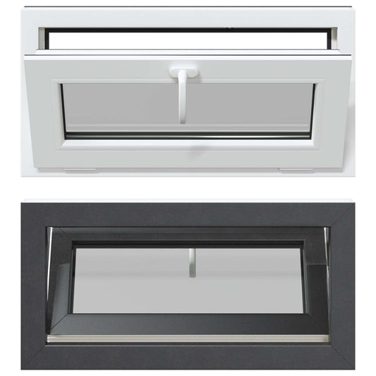 Basement Window RISOR 80 x 40 cm PVC and Glass Basement Window RISOR 80 x 40 cm PVC and Glass