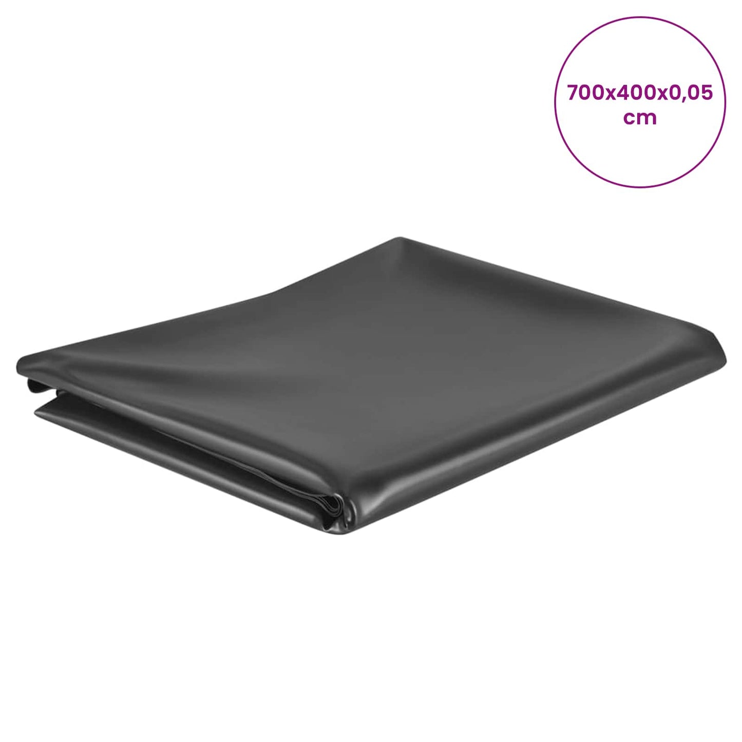 Pond Liner 7 x 4 m PVC 0.5 mm Black