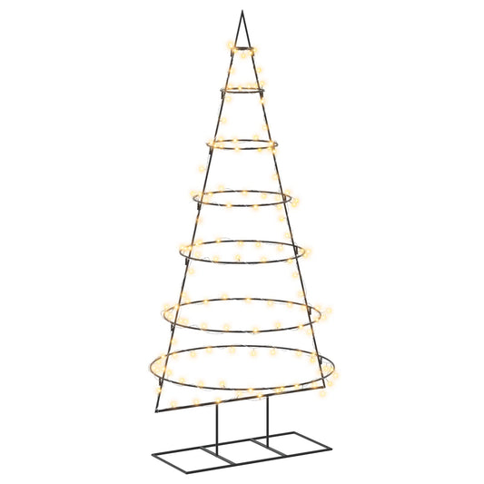Metal Christmas Tree with Stand KUOPIO 180 cm Warm White Steel Metal Christmas Tree with Stand KUOPIO 180 cm Warm White Steel