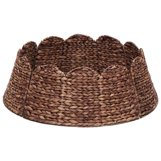Christmas Tree Collar Round Brown Dia. 105 x 28 cm Christmas Tree Collar Round Brown Dia. 105 x 28 cm