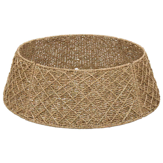 Christmas Tree Collar Round Natural Dia. 105 x 28 cm Seagrass Christmas Tree Collar Round Natural Dia. 105 x 28 cm Seagrass