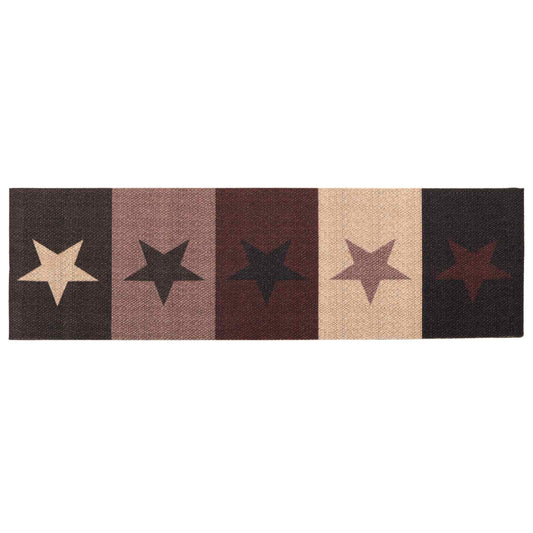 Kitchen Rug Red Stars 300 x 60 cm 100% Polyamide Washable Kitchen Rug Red Stars 300 x 60 cm 100% Polyamide Washable