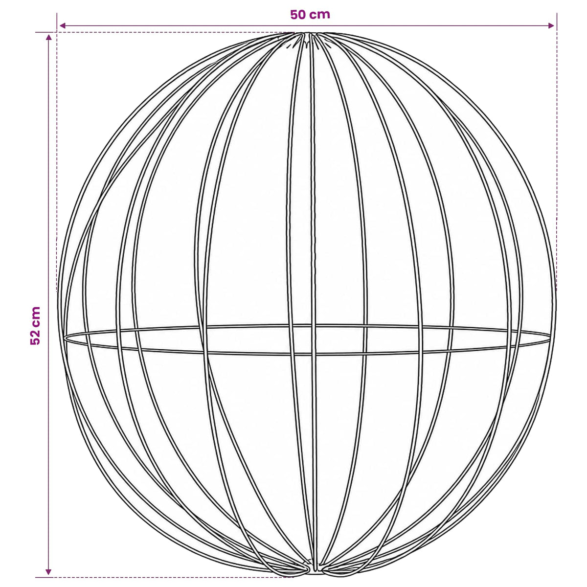 Christmas Finial Light 160 LEDs RGB Diameter 50 x 52 cm