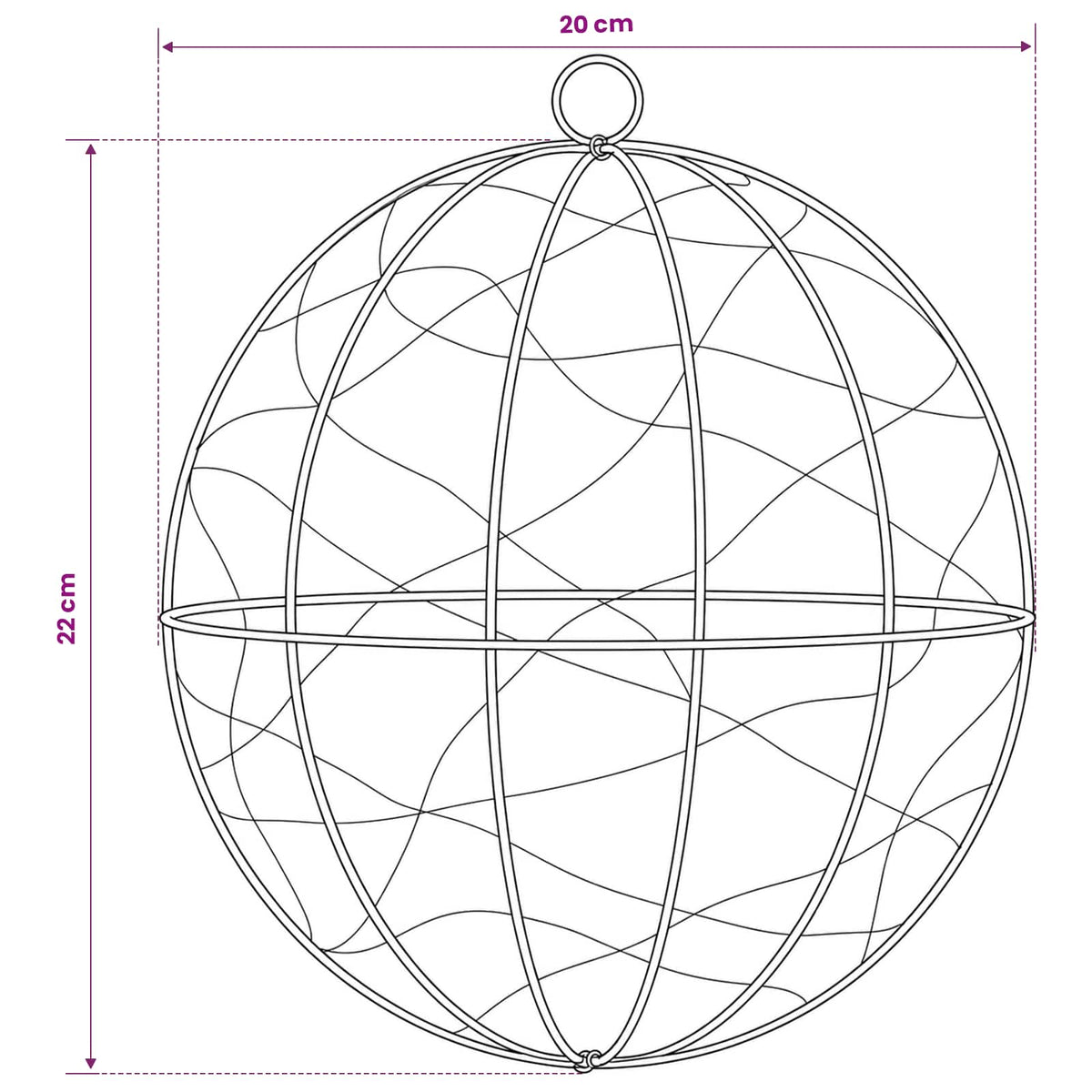 Christmas Finial Light 200 LEDs Multicolour Diameter 20 x 22 cm