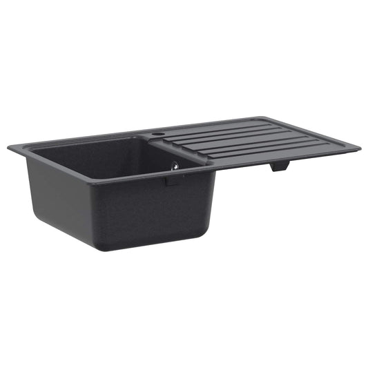 Kitchen Sink with Drainer Granite 76.5 cm x 46 cm x 28 cm Kitchen Sink with Drainer Granite 76.5 cm x 46 cm x 28 cm