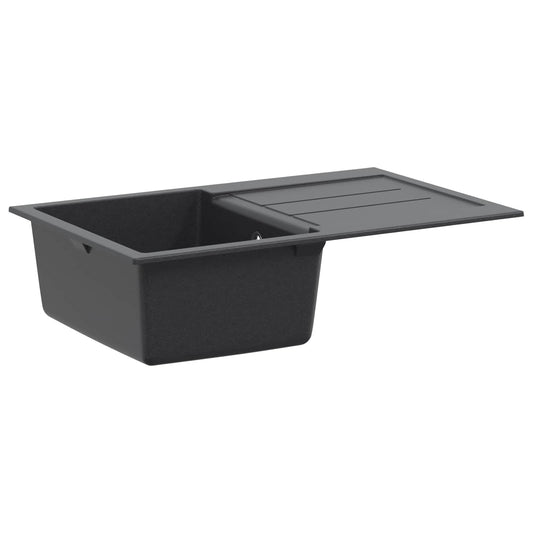 Kitchen Sink Single Basin Granite 78 x 50 x 20 cm Graphite Kitchen Sink Single Basin Granite 78 x 50 x 20 cm Graphite