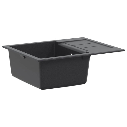 Kitchen Sink Single Basin Granite 62 x 50 x 20 cm Graphite Kitchen Sink Single Basin Granite 62 x 50 x 20 cm Graphite