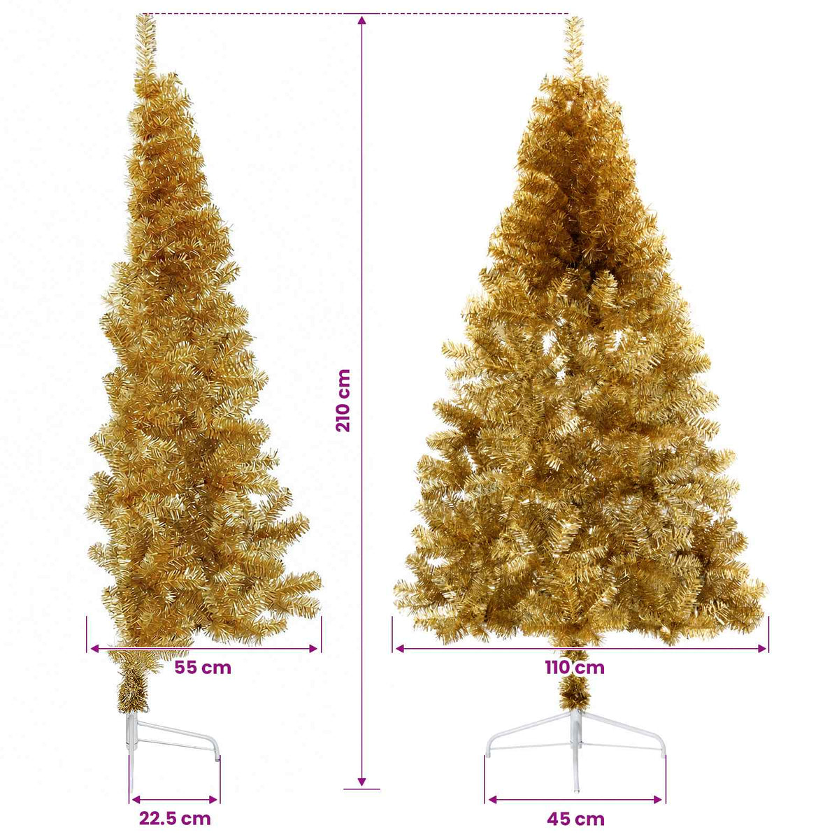 Artificial Christmas Tree with Bauble 210 cm 300 LEDs