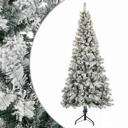 Artificial Hinged Christmas Tree 210 cm 300 LEDs Warm White Artificial Hinged Christmas Tree 210 cm 300 LEDs Warm White