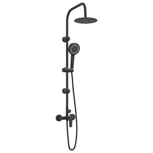 Shower System Black Stainless Steel 21 x 48 x 112 cm Shower System Black Stainless Steel 21 x 48 x 112 cm