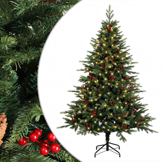 Artificial Hinged Christmas Tree 120 cm 150 LEDs Warm White Artificial Hinged Christmas Tree 120 cm 150 LEDs Warm White