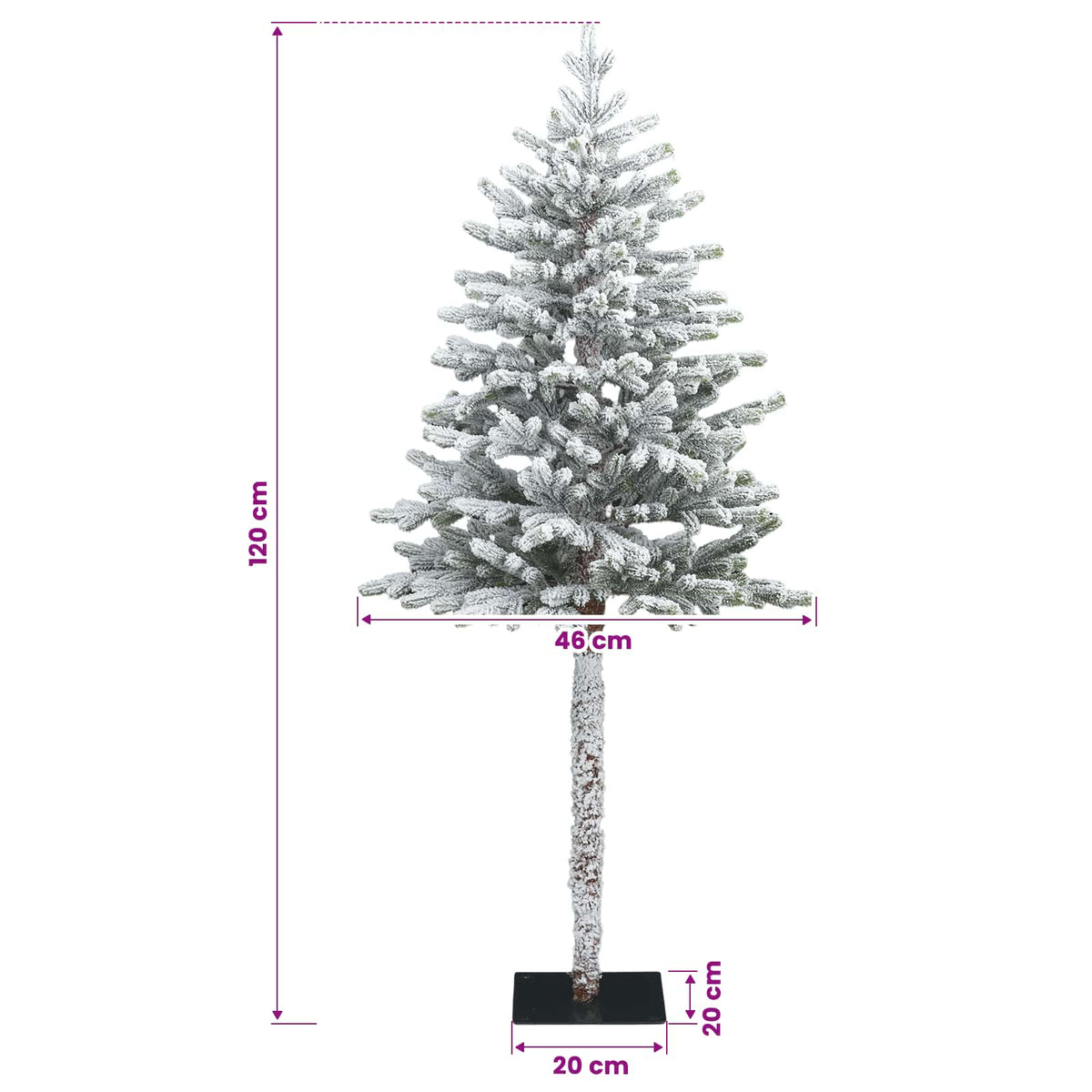 Artificial Hinged Christmas Tree 120 cm 150 LEDs Warm White