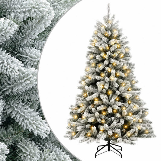 Artificial Hinged Christmas Tree 150 cm 150 LEDs Warm White Artificial Hinged Christmas Tree 150 cm 150 LEDs Warm White