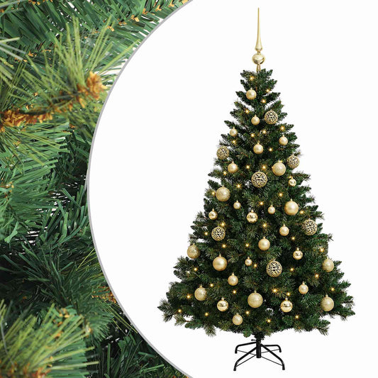 Artificial Christmas Tree with Bauble 120 cm 150 LEDs Artificial Christmas Tree with Bauble 120 cm 150 LEDs