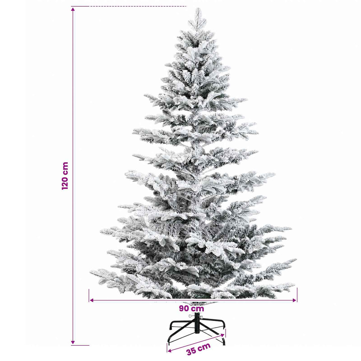 Artificial Christmas Tree with Bauble 120 cm 150 LEDs