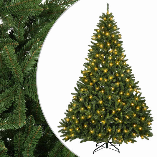 Artificial Hinged Christmas Tree 240 cm 300 LEDs Warm White Artificial Hinged Christmas Tree 240 cm 300 LEDs Warm White