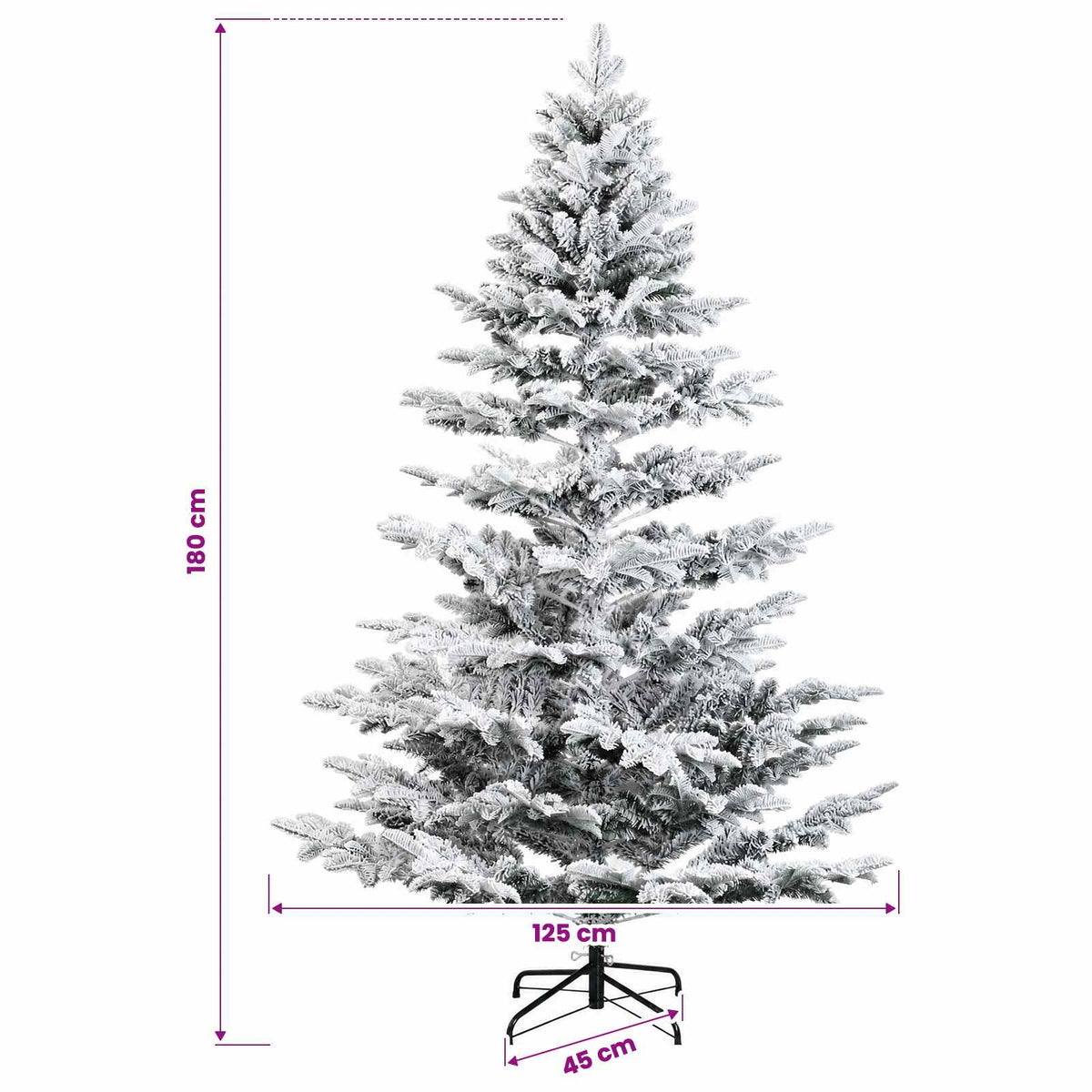 Artificial Christmas Tree with Bauble 180 cm 300 LEDs