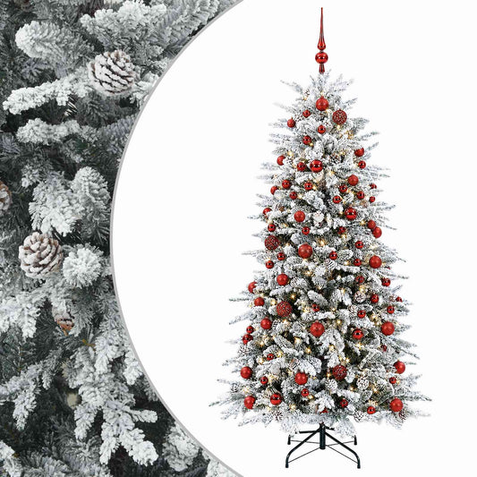 Artificial Christmas Tree with Bauble 210 cm 300 LEDs Artificial Christmas Tree with Bauble 210 cm 300 LEDs
