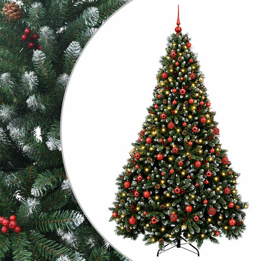 Artificial Christmas Tree Green with Baubles 180 cm 300 LEDs Artificial Christmas Tree Green with Baubles 180 cm 300 LEDs