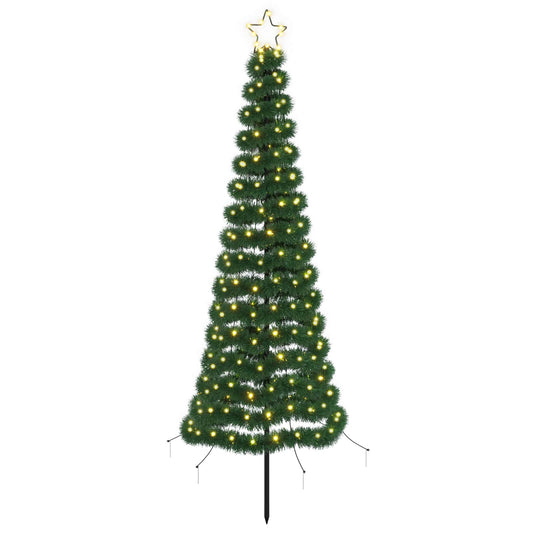 LED Tinsel Christmas Tree with Spike EKENAS 180 cm 220 LEDs LED Tinsel Christmas Tree with Spike EKENAS 180 cm 220 LEDs