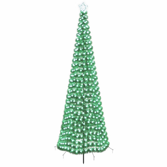 LED Tinsel Christmas Tree with Spike EKENAS 300 cm 475 LEDs LED Tinsel Christmas Tree with Spike EKENAS 300 cm 475 LEDs