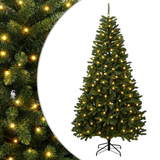 Artificial Hinged Christmas Tree 210 cm 400 LEDs Warm White PVC Artificial Hinged Christmas Tree 210 cm 400 LEDs Warm White PVC