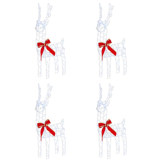 Christmas Reindeer 4 pcs 360 LEDs Cold White Christmas Reindeer 4 pcs 360 LEDs Cold White