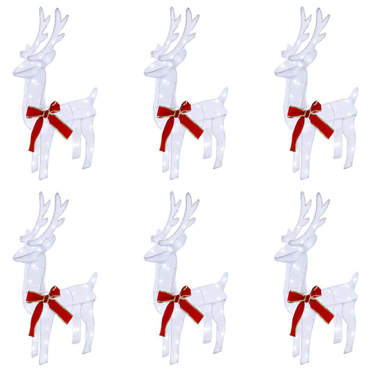 Christmas Reindeer 6 pcs 240 LEDs Cold White Christmas Reindeer 6 pcs 240 LEDs Cold White