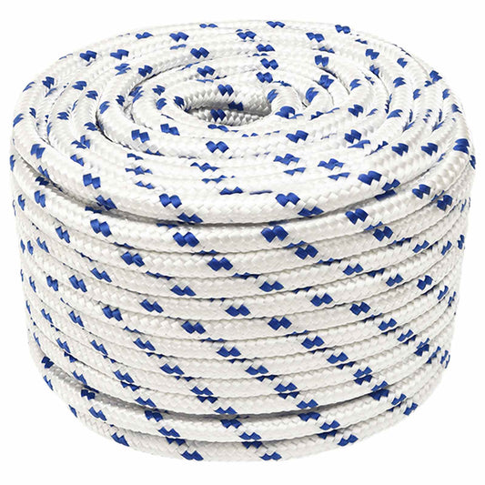 Multipurpose Utility Rope 14 mm 100 m White and Blue PP Multipurpose Utility Rope 14 mm 100 m White and Blue PP