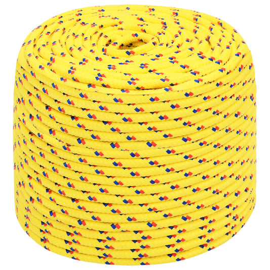 Multipurpose Utility Rope 8 mm 250 m Yellow PP 420 kg Max Load Multipurpose Utility Rope 8 mm 250 m Yellow PP 420 kg Max Load
