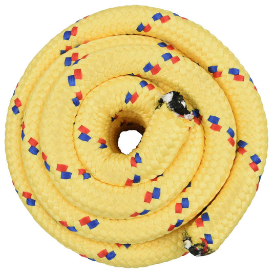 Multipurpose Utility Rope 40 mm 10 m Yellow PP 9600 kg Max Load Multipurpose Utility Rope 40 mm 10 m Yellow PP 9600 kg Max Load