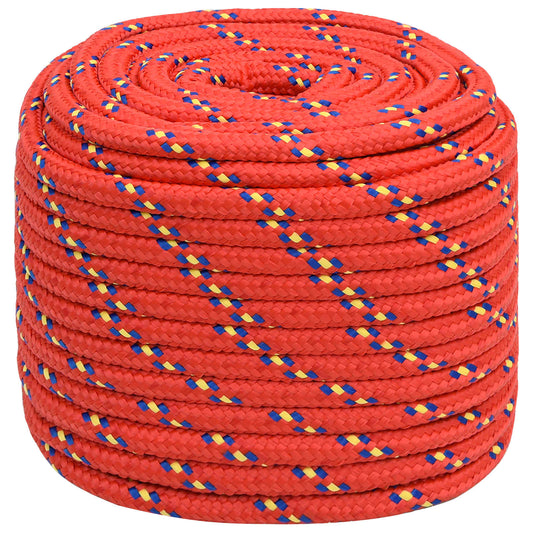 Multipurpose Utility Rope 18 mm 100 m Red PP 1995 kg Max Load Multipurpose Utility Rope 18 mm 100 m Red PP 1995 kg Max Load