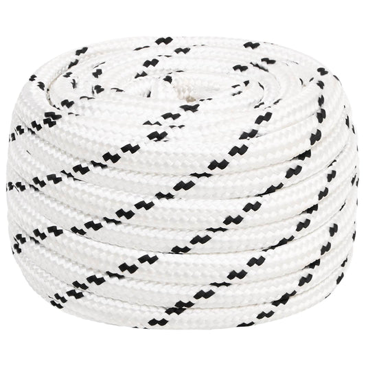 Multipurpose Utility Rope 18 mm 100 m White Polyester Multipurpose Utility Rope 18 mm 100 m White Polyester