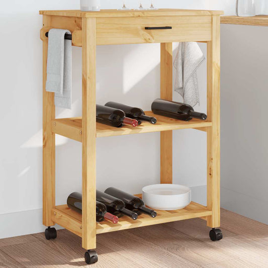 Kitchen Trolley "MONZA" 60x40x88,5 cm Solid Wood Pine Kitchen Trolley "MONZA" 60x40x88,5 cm Solid Wood Pine