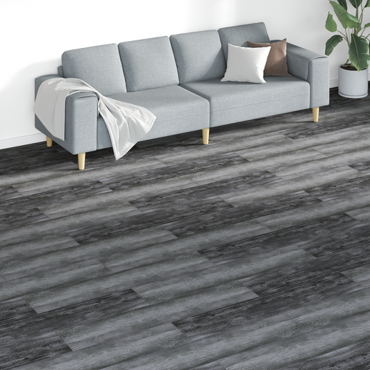 Flooring Planks 18 pcs Grey 5.26 m² PVC Flooring Planks 18 pcs Grey 5.26 m² PVC