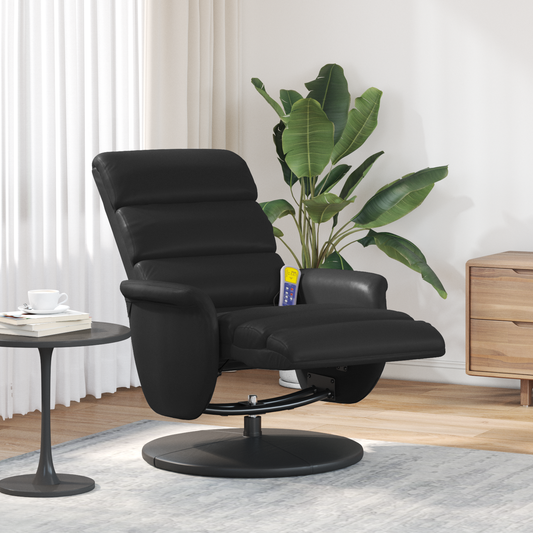 Massage Recliner Chair Black 71 x 98 x 106 cm Faux Leather Massage Recliner Chair Black 71 x 98 x 106 cm Faux Leather