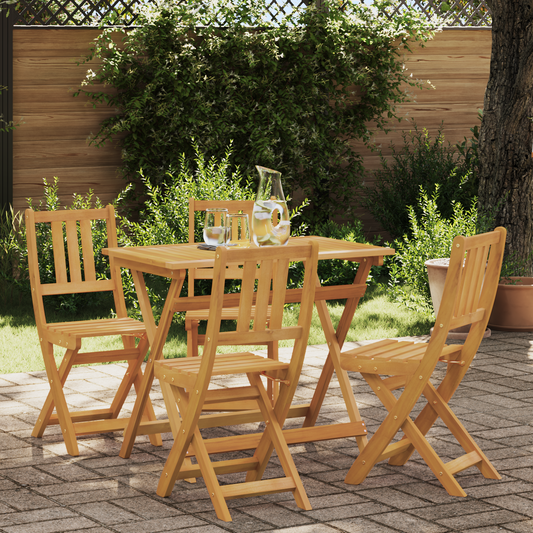 with Cushion 4 pcs Natural 40 x 42 x 85 cm Solid Acacia Wood with Cushion 4 pcs Natural 40 x 42 x 85 cm Solid Acacia Wood