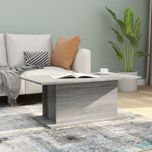 813093 vidaXL Coffee Table Grey Sonoma 102x55,5x40 cm Engineered Wood 813093 vidaXL Coffee Table Grey Sonoma 102x55,5x40 cm Engineered Wood