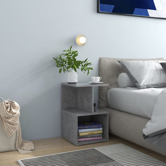 Bedside Cabinet Concrete Grey 35x35x55 cm Engineered Wood Bedside Cabinet Concrete Grey 35x35x55 cm Engineered Wood