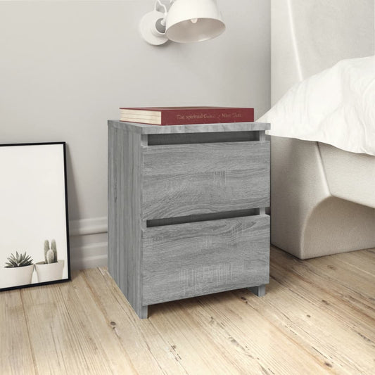 Bedside Cabinet Grey Sonoma 30x30x40 cm Engineered Wood Bedside Cabinet Grey Sonoma 30x30x40 cm Engineered Wood