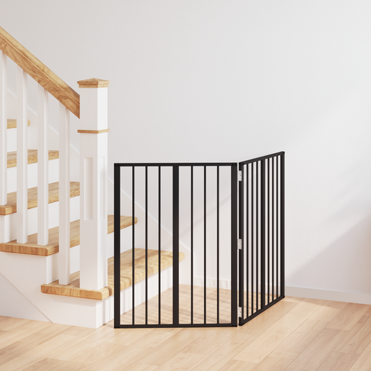 Dog Gate 2 pcs Black 60 x 80 cm Galvanised Steel Dog Gate 2 pcs Black 60 x 80 cm Galvanised Steel