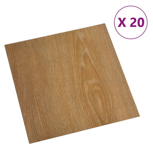 Self-adhesive Flooring Planks 30.5 x 30.5 cm 20 pcs PVC Wood Self-adhesive Flooring Planks 30.5 x 30.5 cm 20 pcs PVC Wood