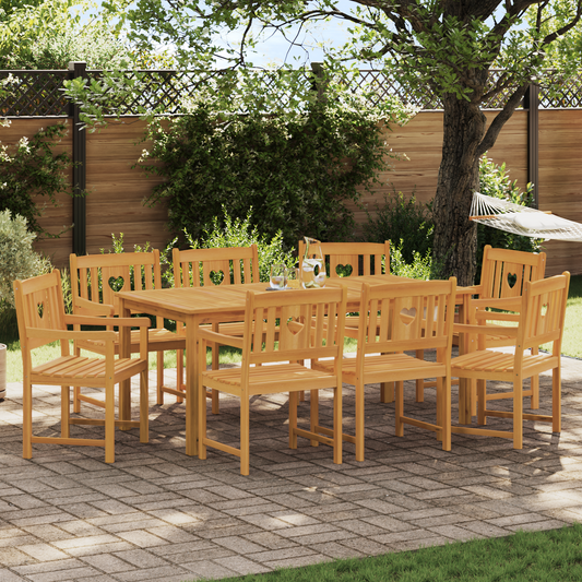 Garden Chairs 8 pcs Natural Solid Acacia Wood Garden Chairs 8 pcs Natural Solid Acacia Wood