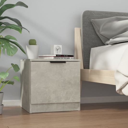 Bedside Cabinet Concrete Grey 40x39x40 cm Bedside Cabinet Concrete Grey 40x39x40 cm