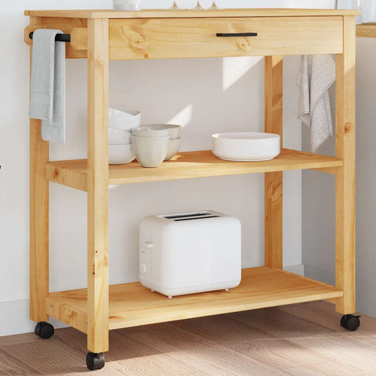 Kitchen Trolley "MONZA" 84x40x88,5 cm Solid Wood Pine Kitchen Trolley "MONZA" 84x40x88,5 cm Solid Wood Pine