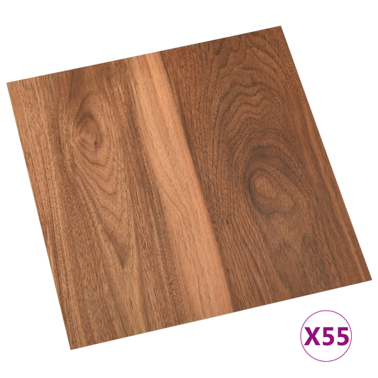 Flooring Planks 5.11 m² 55 pcs PVC Dark Wood Flooring Planks 5.11 m² 55 pcs PVC Dark Wood