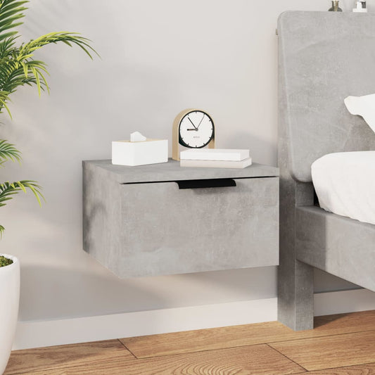Wall-mounted Bedside Cabinet Concrete Grey 34x30x20 cm Wall-mounted Bedside Cabinet Concrete Grey 34x30x20 cm